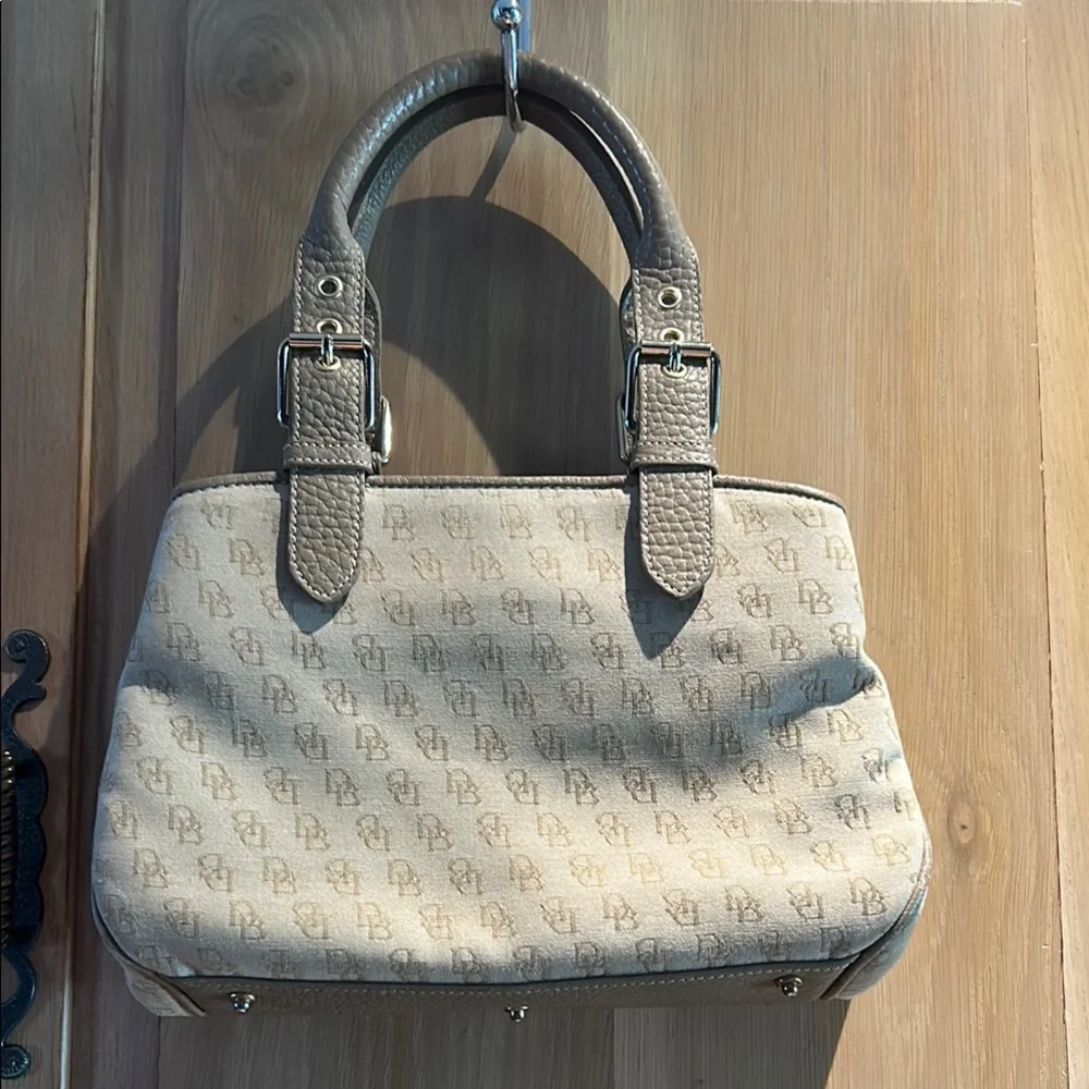 Dooney & Bourke Sand Buckle Signature Canvas Tote